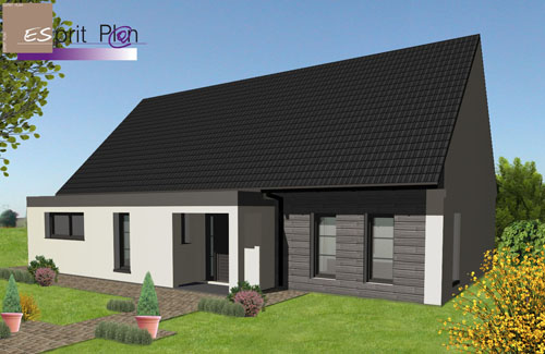 maison contemporaine perpective